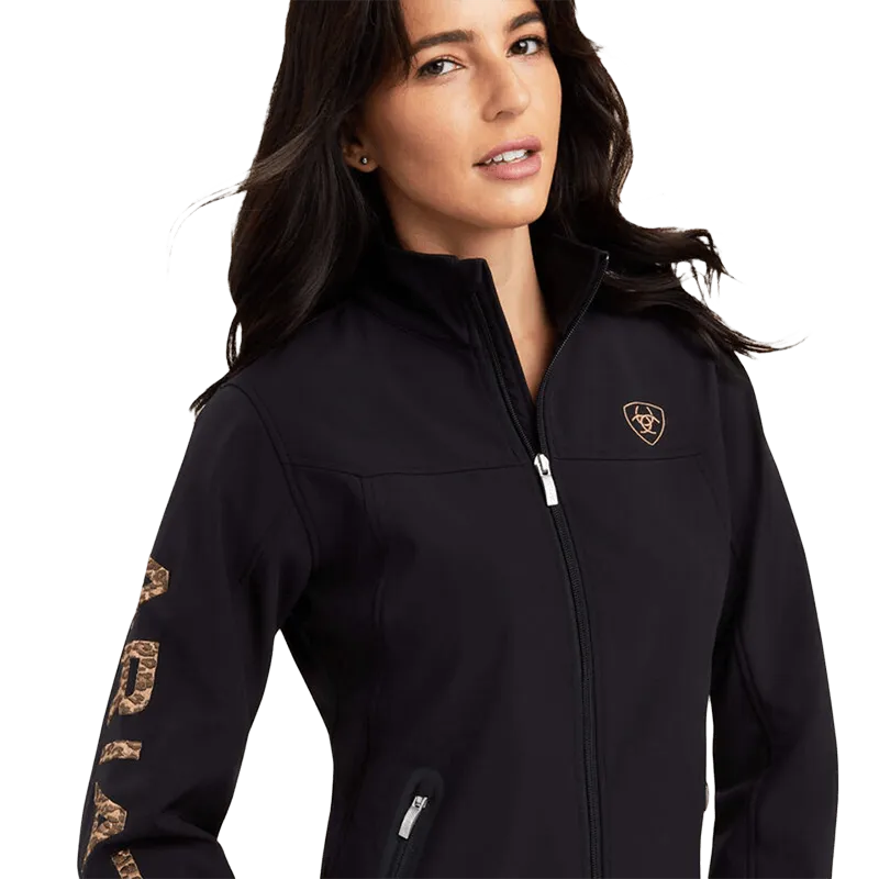 Ariat Women's Team Logo Black Leopard Jacket