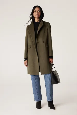 Eton Wool Coat - Khaki