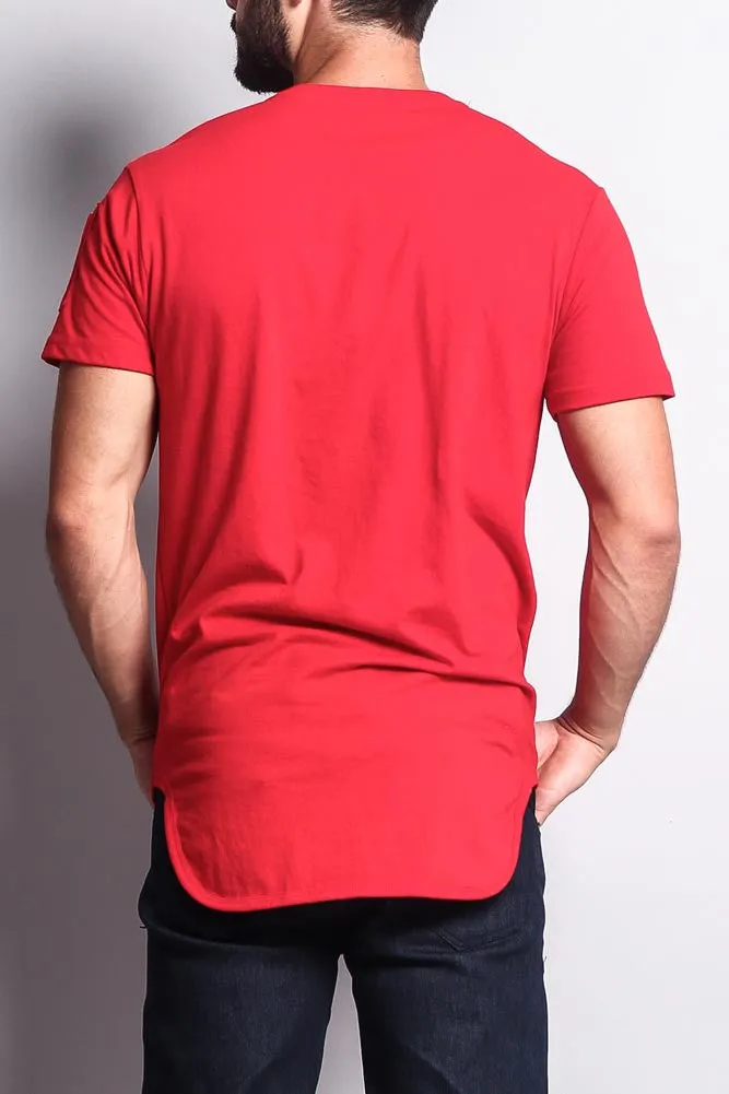 Flight MA-1 Long Length Curved Hem T-Shirt