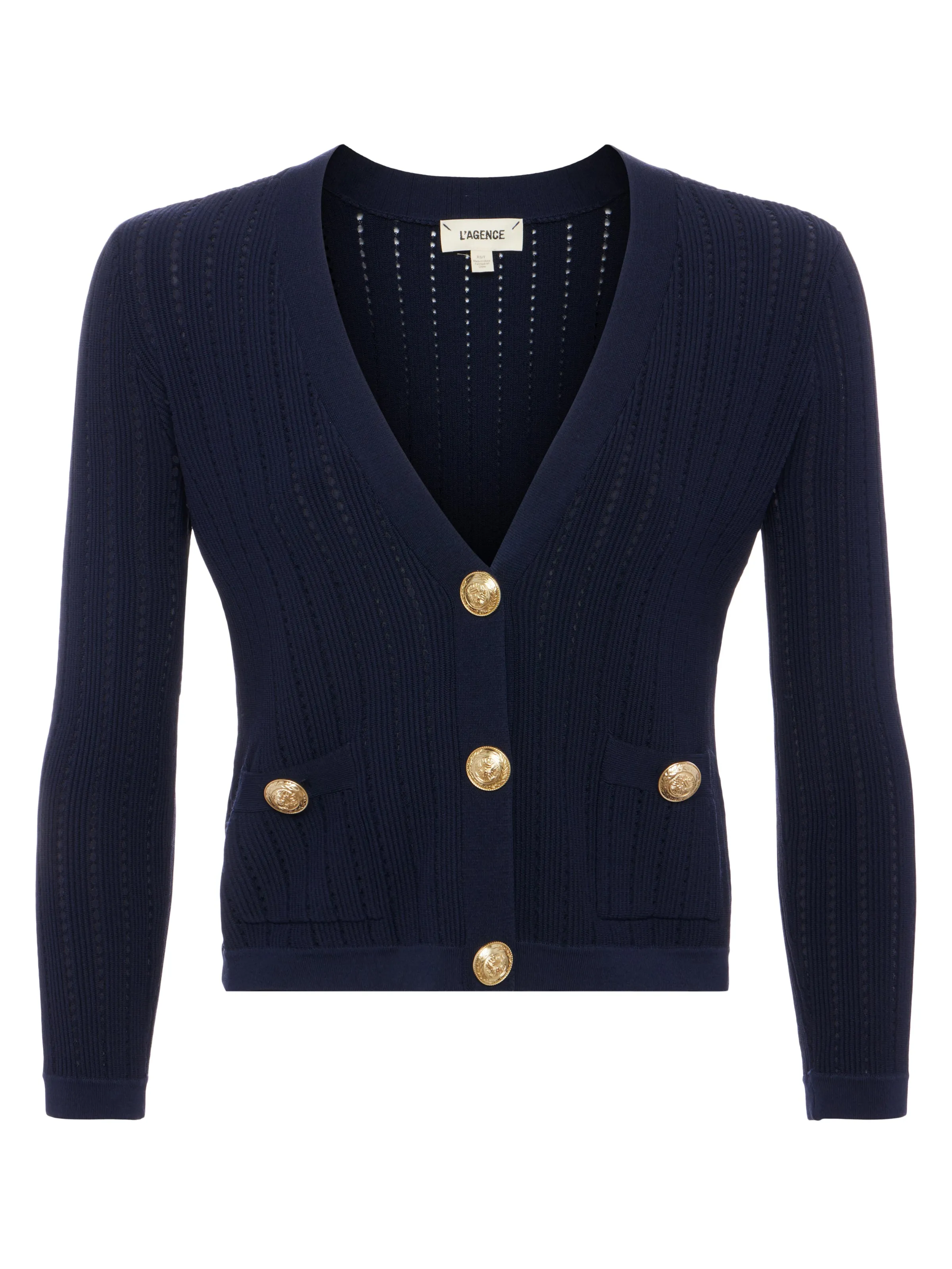 Irvin Pointelle Knit Cardigan