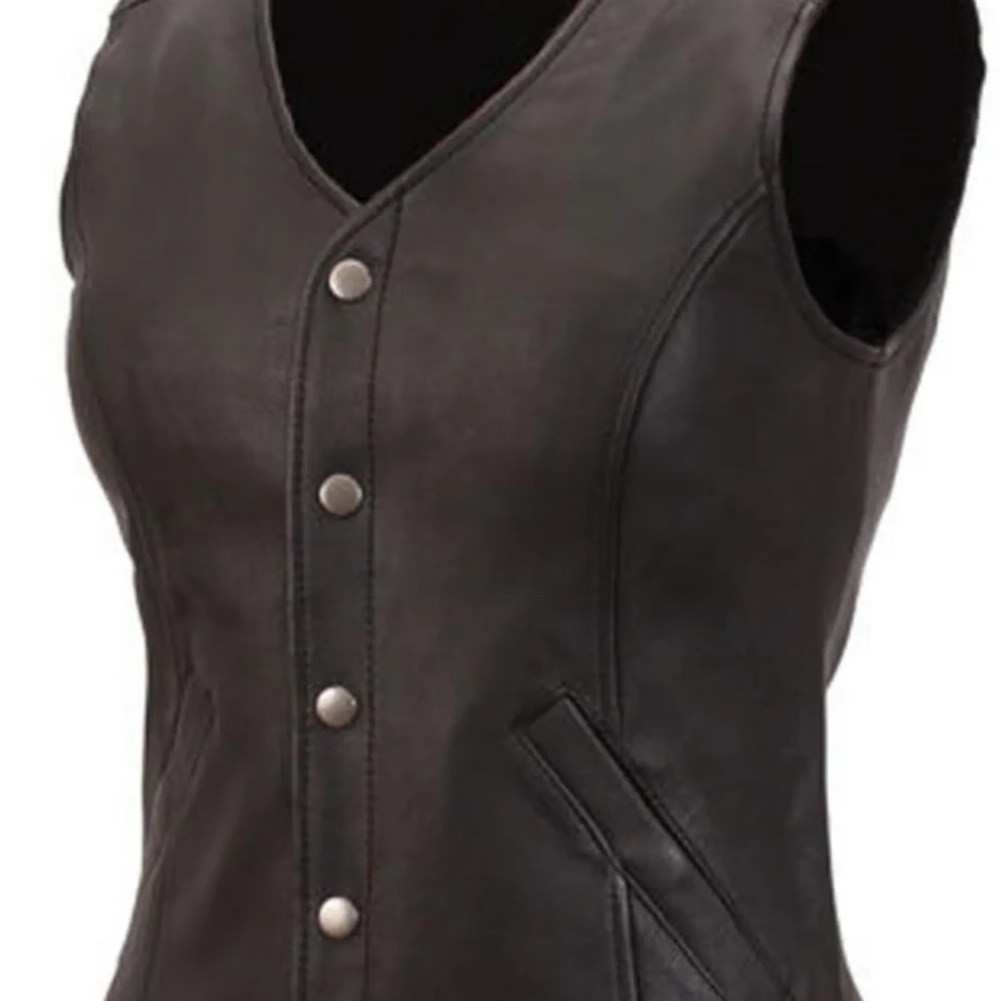 Ladies Leather Vest