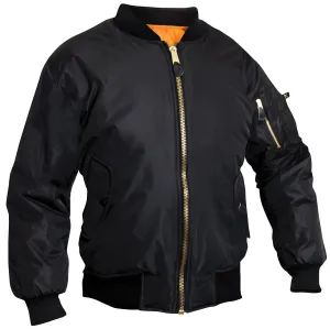 Womens MA-1 Flight Jacket - Black