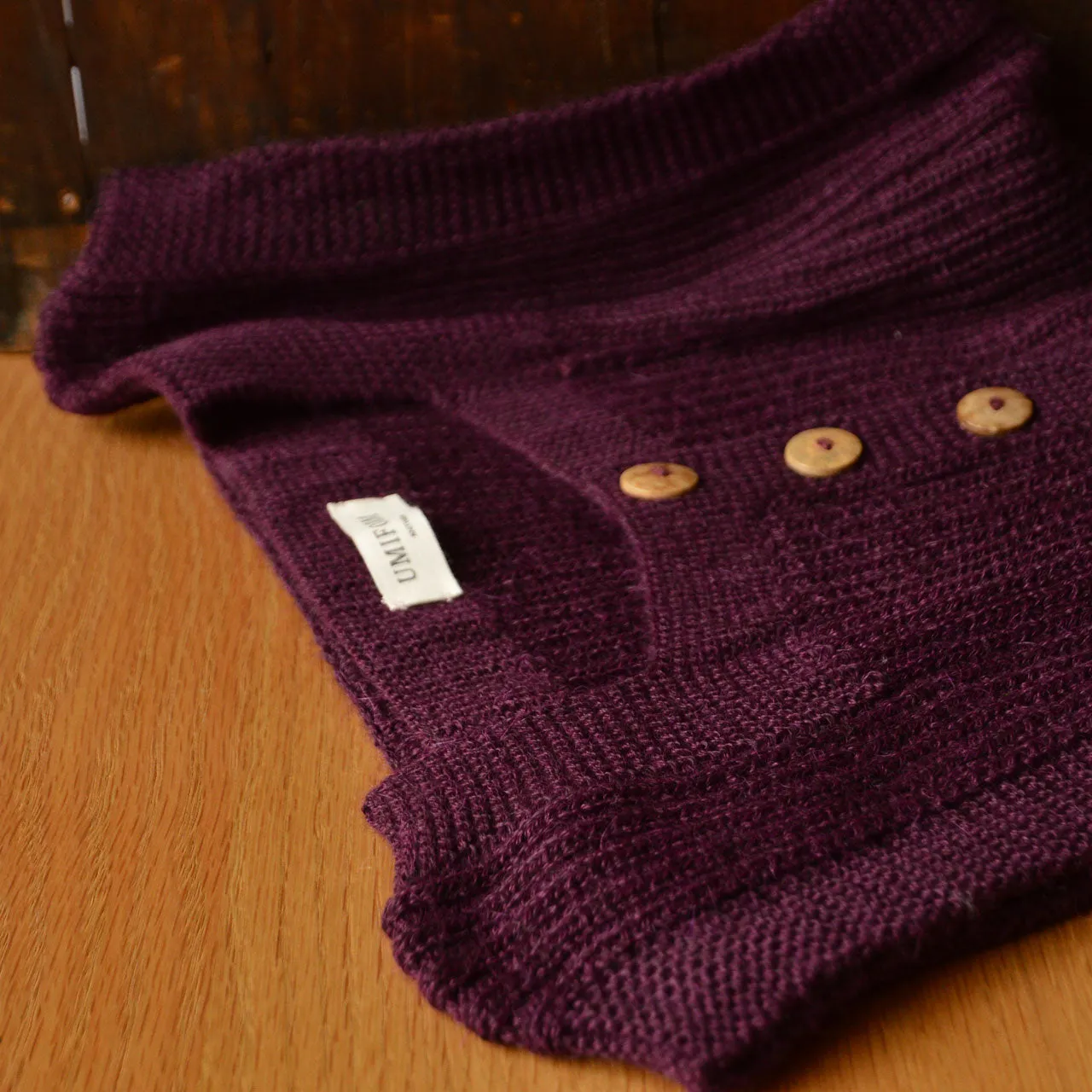 Women's Rico Vest - 100% Baby Alpaca - Aubergine (S-L)